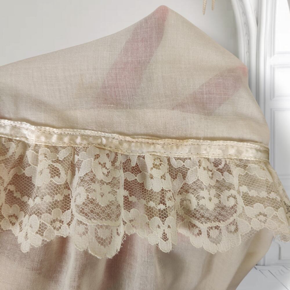 Vintage Gunne Sax Romantic Renaissance Bridal Wedding Dress Veil Petticoat Ivory - Picture 14 of 16